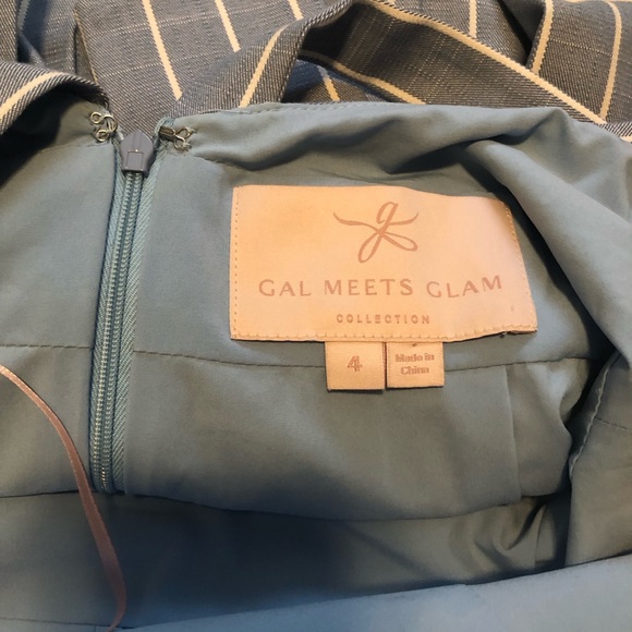 Gal Meets Glam Samantha (Blue) Striped Dress - Picture 5 of 5